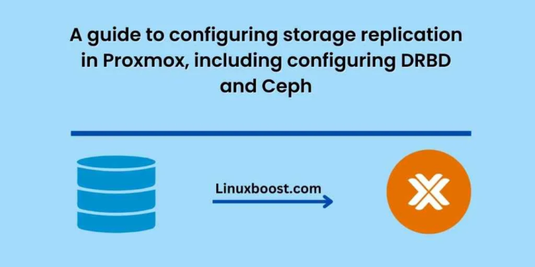 A guide to configuring storage replication in Proxmox, including configuring DRBD and Ceph