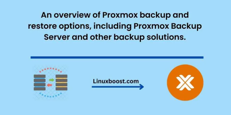An overview of Proxmox backup and restore options