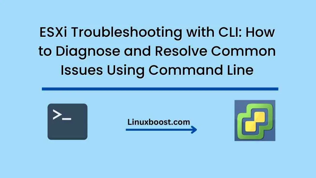 ESXi Troubleshooting with CLI