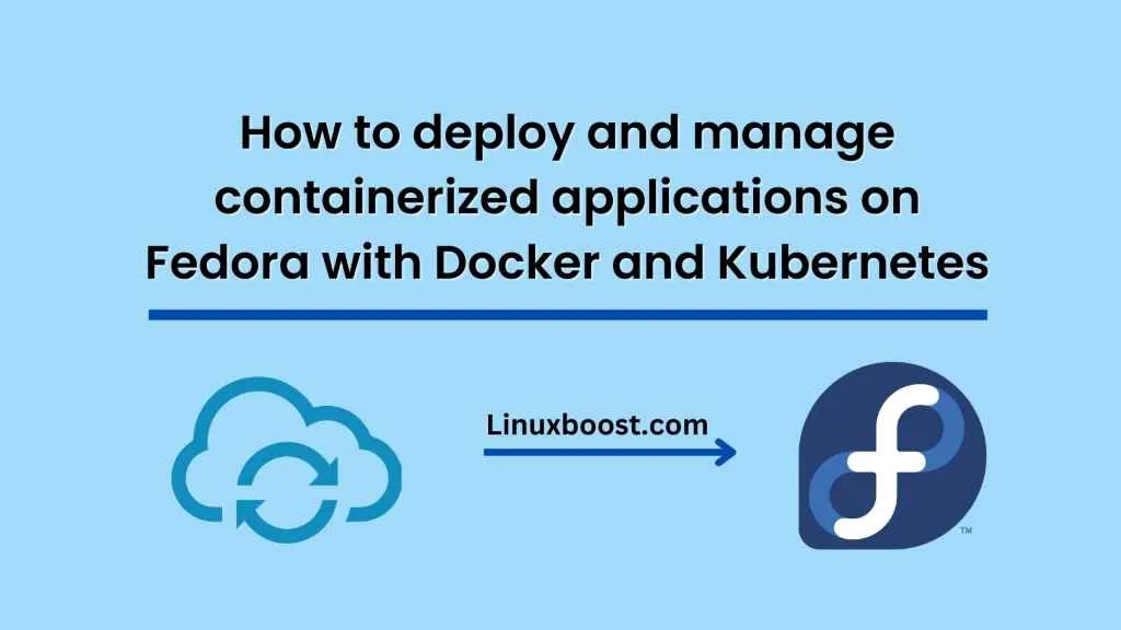 How to deploy and manage containerized applications on Fedora with Docker and Kubernetes