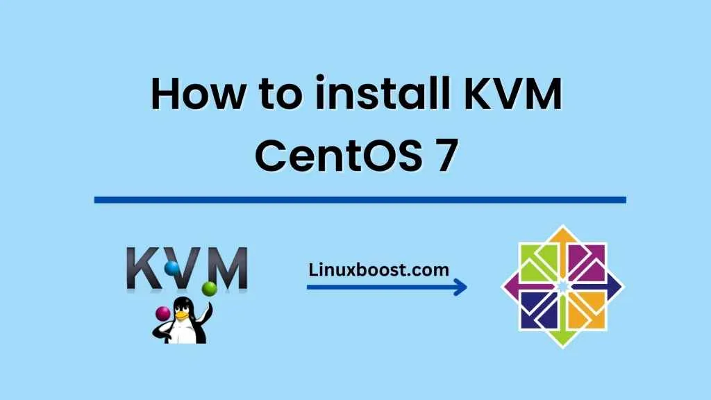 How to install and configure virtualization software on CentOS 7 with KVM