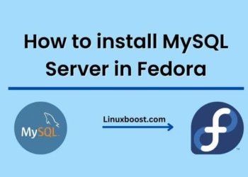 How to set up a database server on Fedora using MySQL