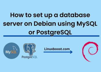 How to set up a database server on Debian using MySQL or PostgreSQL