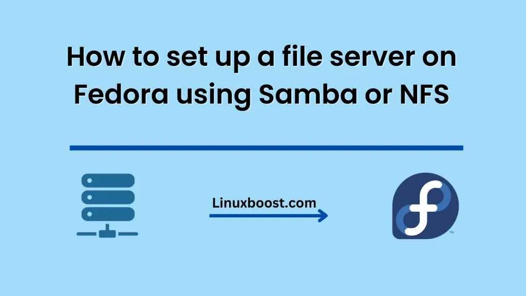 How to set up a file server on Fedora using Samba or NFS