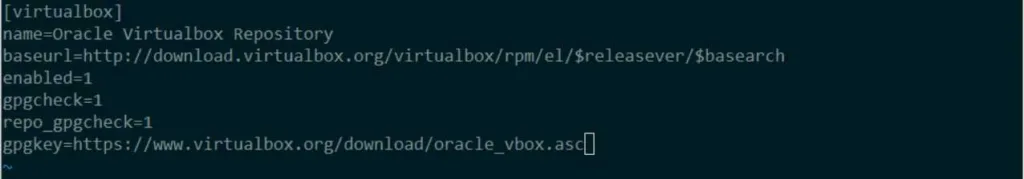 Add Virtualbox Repository