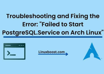 Failed to Start PostgreSQL.Service on Arch Linux