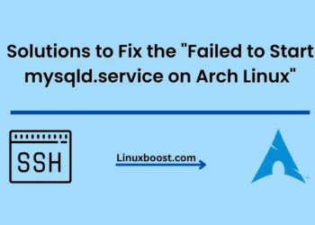 Failed to Start mysqld.service on Arch Linux