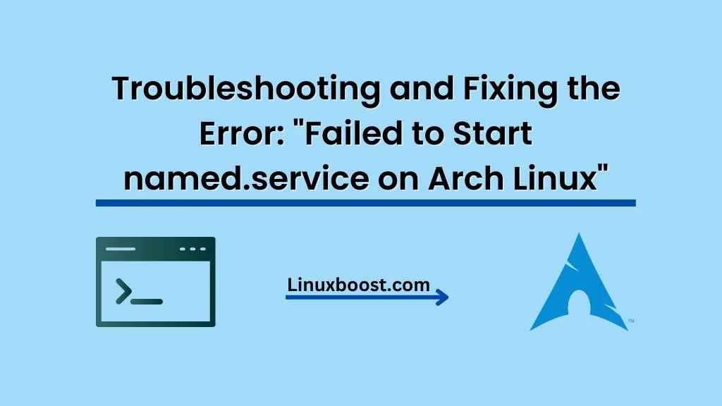Failed to Start named.service on Arch Linux