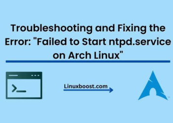 Failed to Start ntpd.service on Arch Linux