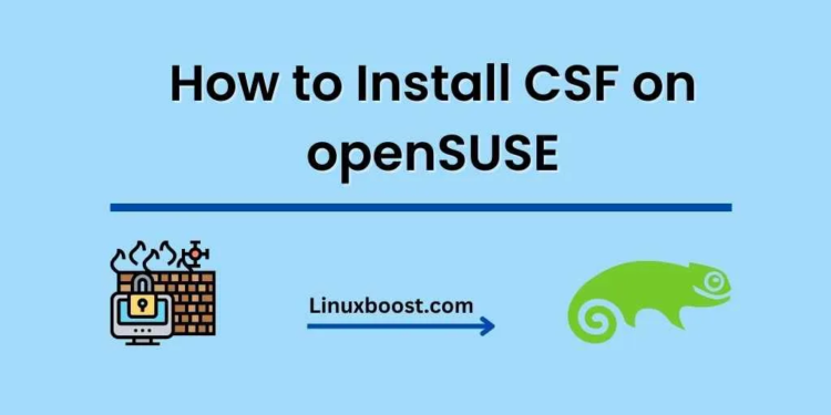 How to Install CSF on openSUSE
