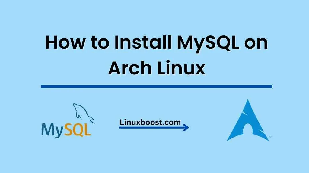 Installing MySQL on Arch Linux