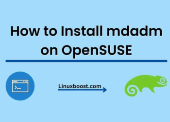 How to Install mdadm on OpenSUSE