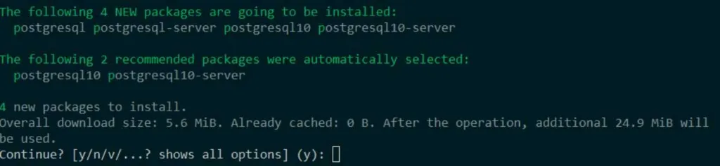 Install PostgreSQL on OpenSUSE